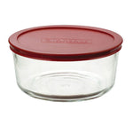 Round Glass Lidded Container 1.7L