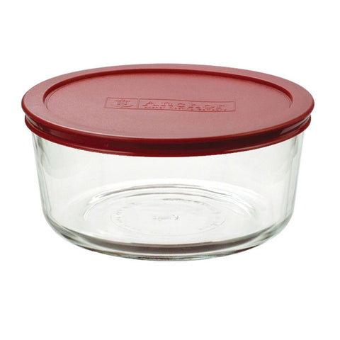 Round Glass Lidded Container 1.7L