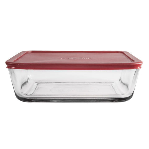 Rectangle Glass Lidded Container 2.6L