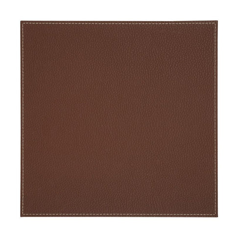 Denby Brown Faux Leather Placemats Set of 6