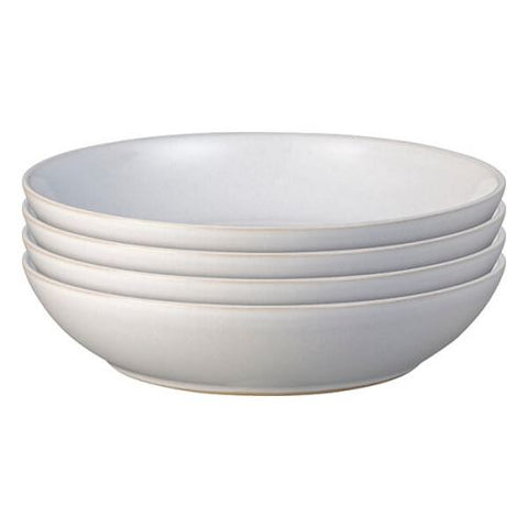 Denby Intro Stone White Pasta Bowls - Set of 4