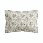 Aarya Pillow Case Oxford Pillowcase Ivory & Slate