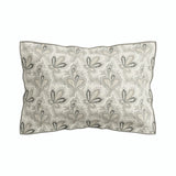 Aarya Pillow Case Oxford Pillowcase Ivory & Slate