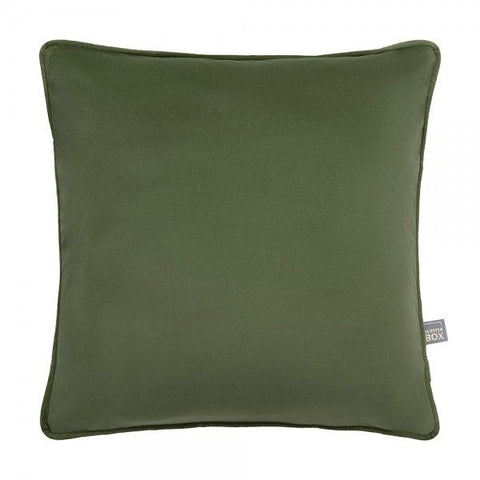 Erin Plain Earth Green Cushion 45x45cm