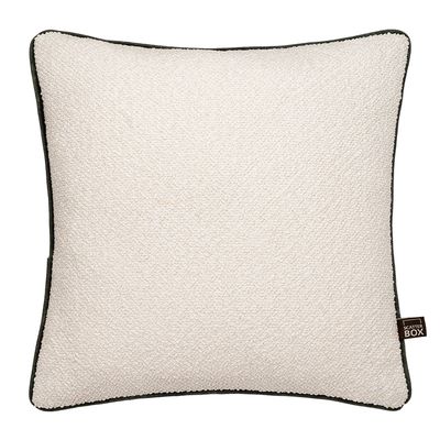 Leighton Cream/Green Cushion 43x43cm