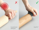 Grip-Pin Ergonomic Rolling Pin Grey