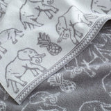 Tembo  Elephant Cotton Bath Towel Grey