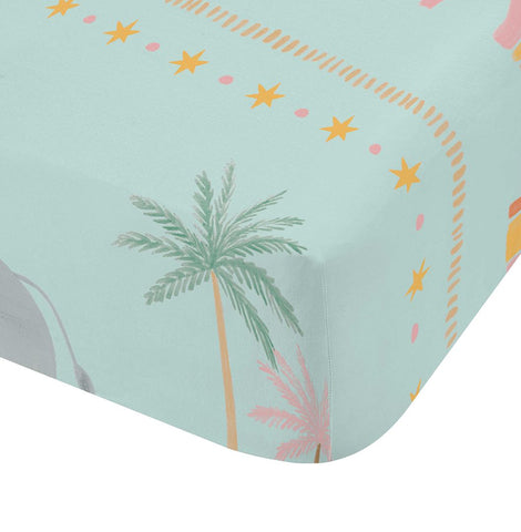 Paradise Desert Animals Double Fitted Sheet