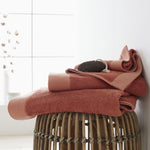 Bamboo Combed Bath Towel Orange