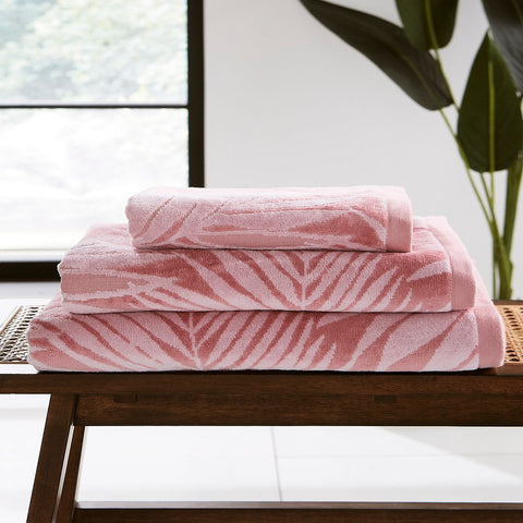 La Palmera Cotton Hand Towel Pink
