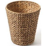 Stow Green Round Hyacinth  Litter Basket - Brown