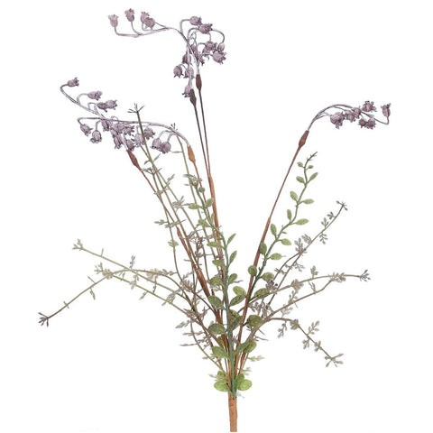 Lilac Wild Bell Flower Spray 50cm