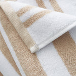 Reversible Natural Stripe Jacquard Hand Towel