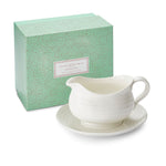 Gravy Boat & Stand White