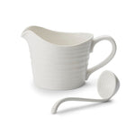 Sauce Jug & Mini Ladle White