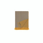 Merino Wool Throw Iris/Ochre