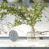 Arabic Mantel Clock 6" Flax Blue