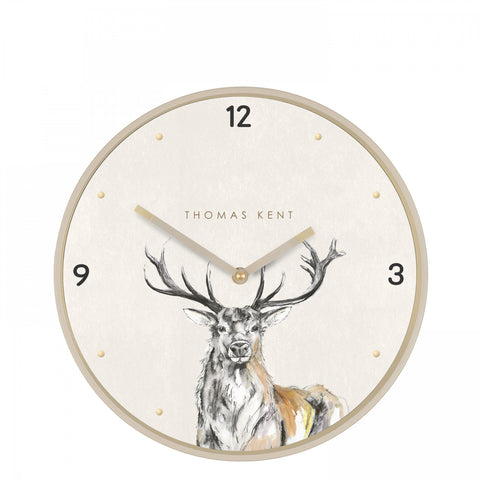 12" Wild Stag Wall Clock