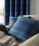 Alfriston Dark Seaspray Check Cushion 45x45cm