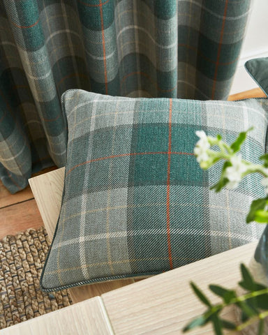 Alfriston Sage Check Cushion 45x45cm
