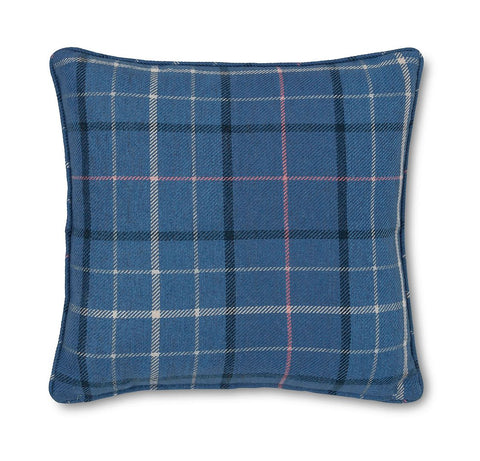 Alfriston Dark Seaspray Check Cushion 45x45cm