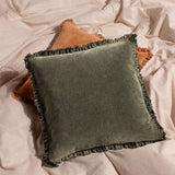 Bertie 45X45 Feather Cushion Moss