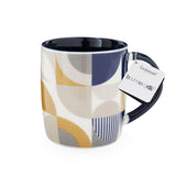 Bauhaus Geo Barrel Mug Navy