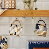 Bauhaus Geo Barrel Mug Navy