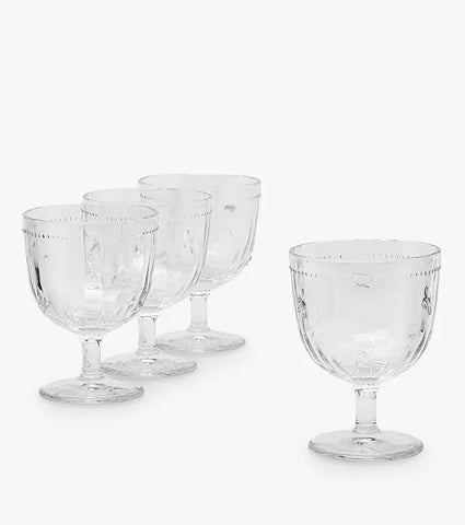 Joules Bee Gin Glasses, Set of 4