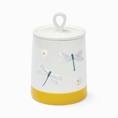 English Meadow Coffee Canister Ceramic