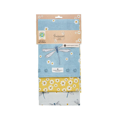 English Meadow Tea Towels - Pack of 3