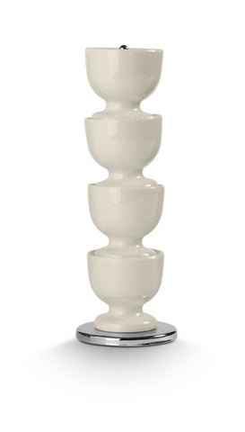 Stacking Egg Cups on Stand Cream