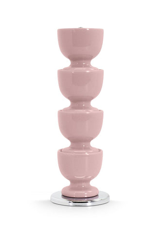 Stacking Egg Cups on Stand Rose Pink