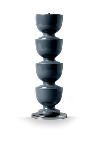 Stacking Egg Cups on Stand Dark Grey