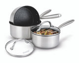 Scratch Guard Stainless Steel Saucepan Set, 3pce