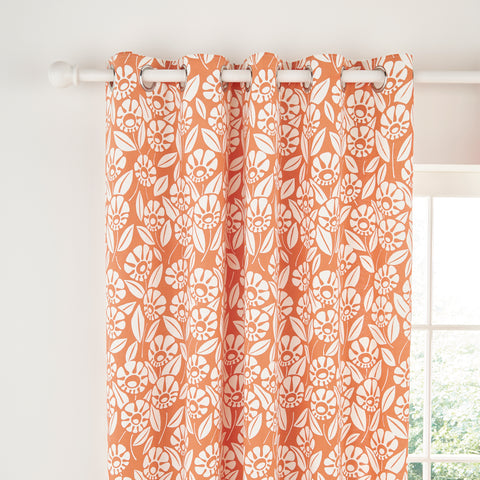 HS Tivoli/Klint Lined Curtains 66X72 Coral