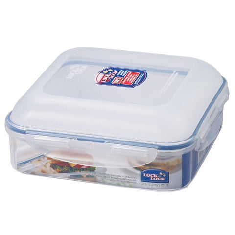 HPL859D - 1.7L Square lunch box and curved lid