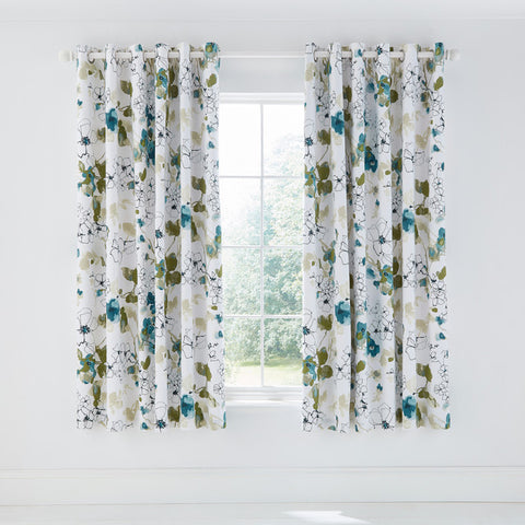 HS Neroli Lined Curtains 66X72 Aloe