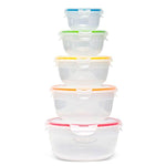 HSM946S5 - 5 Piece Round Nestable Rainbow Set