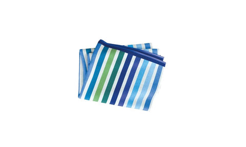 Budding Brights Multi Stripe Hand Towel Blue/Green