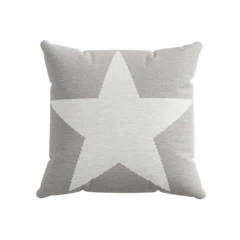 Long Island Star Cushion Grey