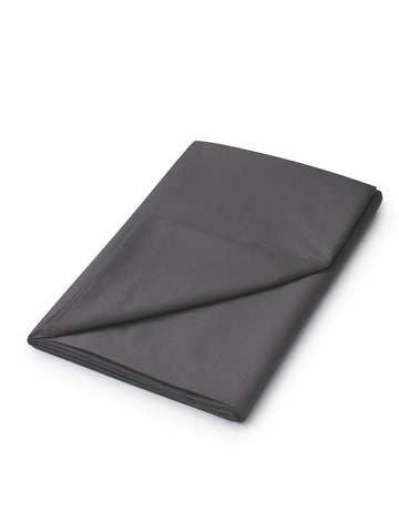 Plain Dye Charcoal Flat Sheet Double