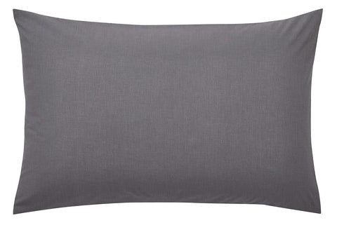 Plain Dye Charcoal Housewife Pillowcase