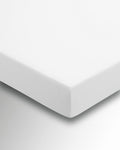 Plain Dye White Fitted Sheet Single