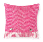 Herringbone Cerise Cushion