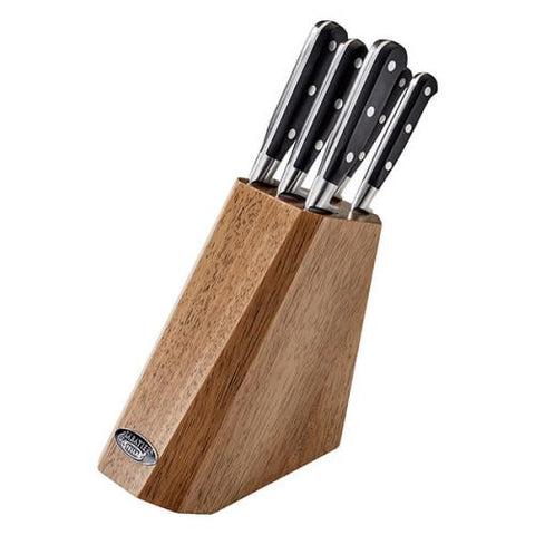 Stellar Sabatier IS, 5 Piece Knife Block Set, Wood