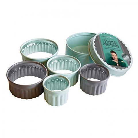 Jamie Oliver Set Of 5 Fluted Cookie Cutters