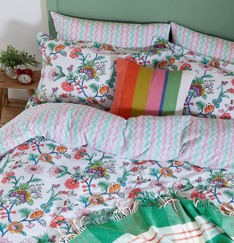Indienne Floral Single Duvet Cover Set Multi