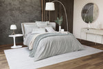 Luana Duvet Cover Double Silver