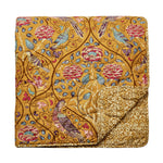 Morris & Co Seasons By May Saffron Quilted Throw
